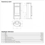 Krbová kamna ABX Pori 5 mastek 